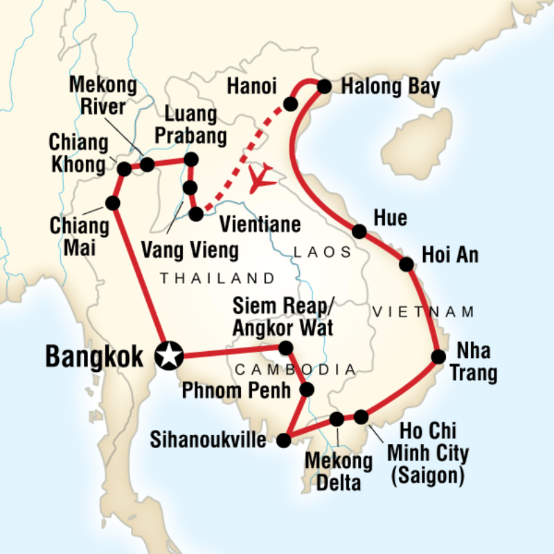 indochina trip itinerary